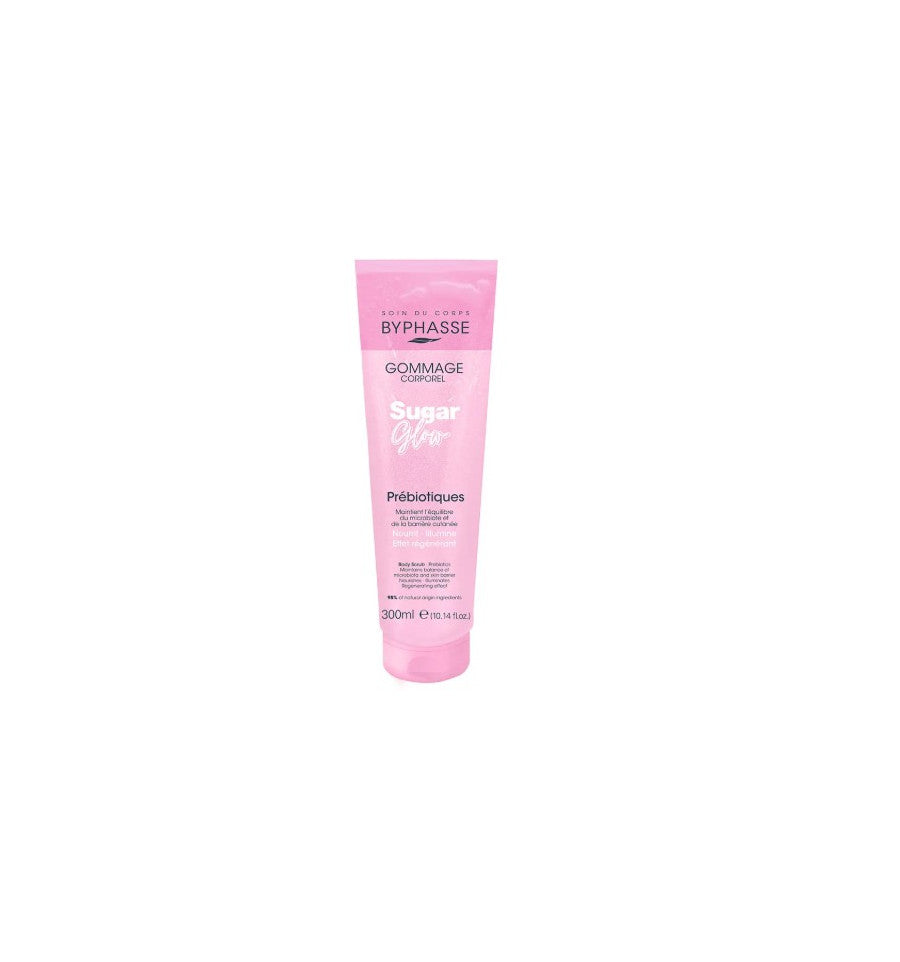 BYPHASSE SUGAR GLOW prebiotic body scrub 300 ml