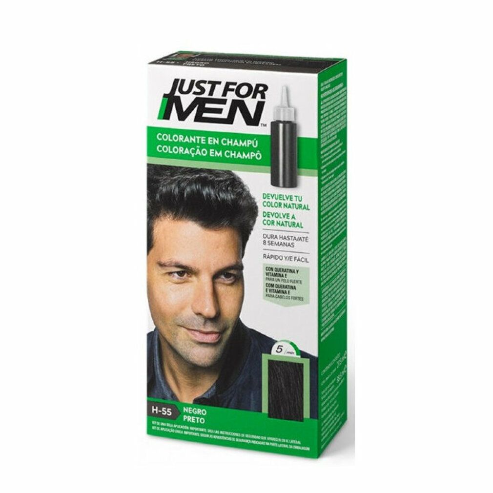 JUST FOR MEN Shampoo Hair Color #Black 30ml