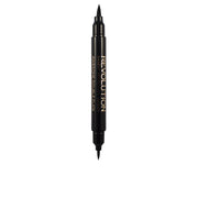 REVOLUTION MAKE UP DOUBLE FLICK LIQUID EYELINER define your flick #black 1 ml