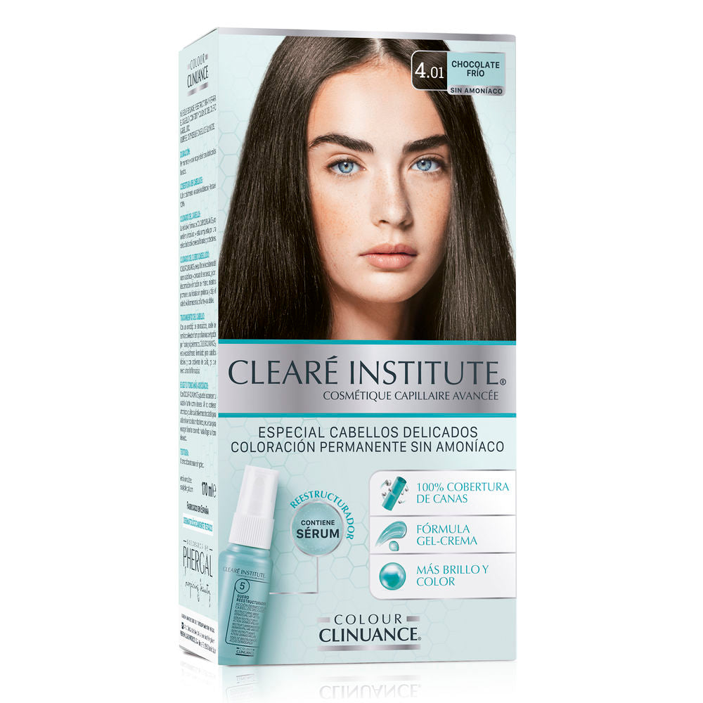 CLEARÉ INSTITUTE COLOR CLINUANCE delicate hair #4.01-cold chocolate 1 u
