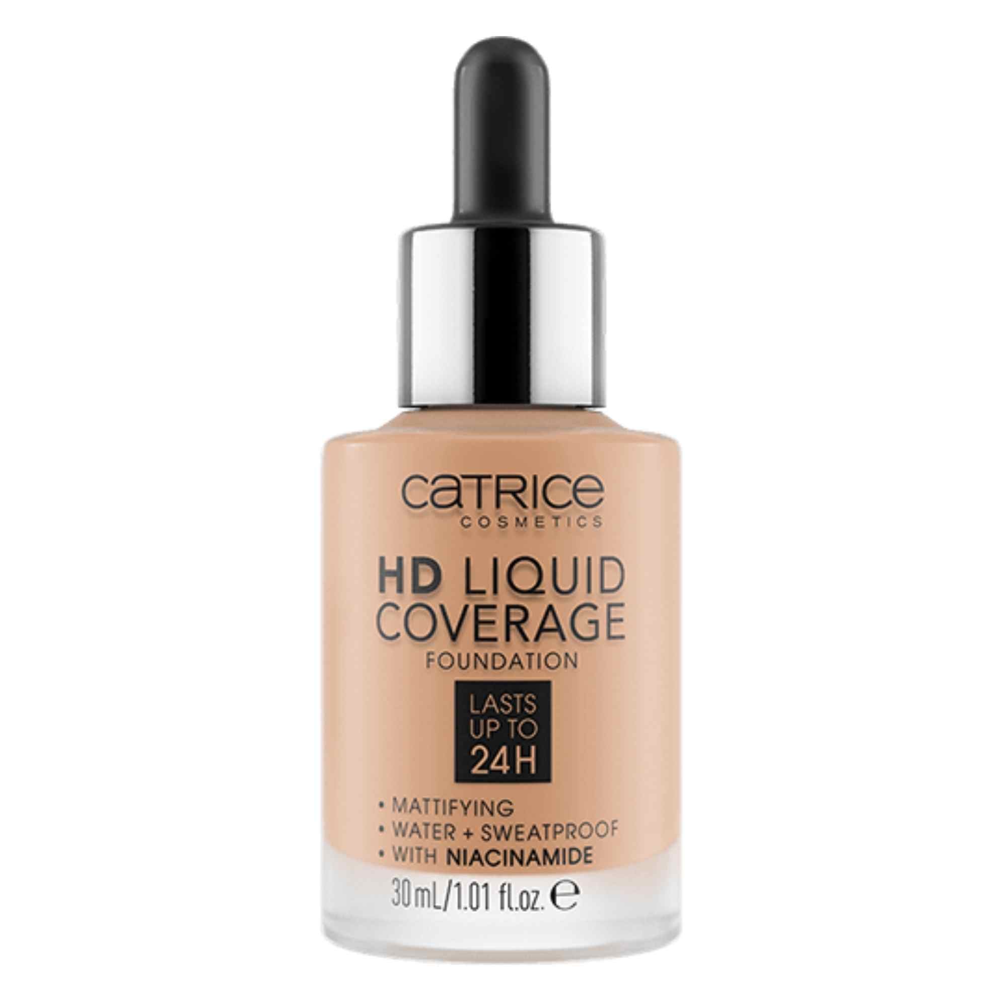 CATRICE HD LIQUID COVERAGE FOUNDATION lasts up to 24h #040-warm beige 30 ml