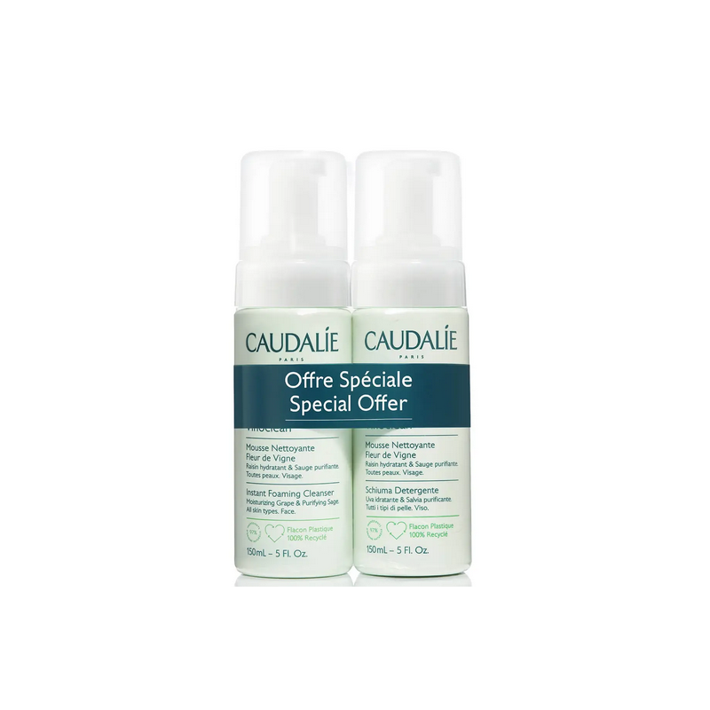 CAUDALIE VINOCLEAN cleansing foam pack 2 x 150 ml
