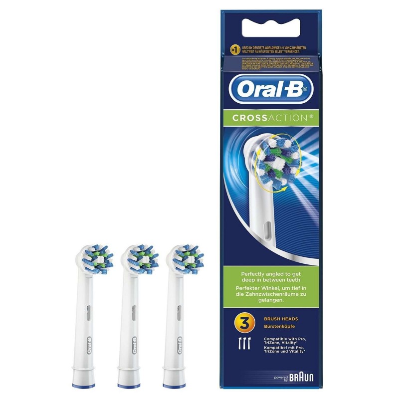 ORAL-B CROSS ACTION heads #white 4 u