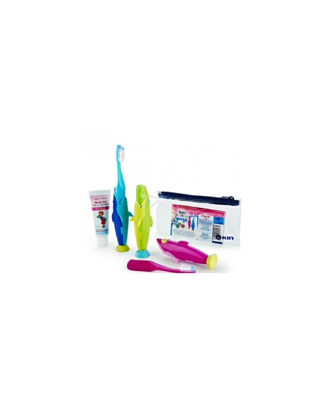 FLUORKIN INFANTIL VIAJE COCODRILO set 3 pz