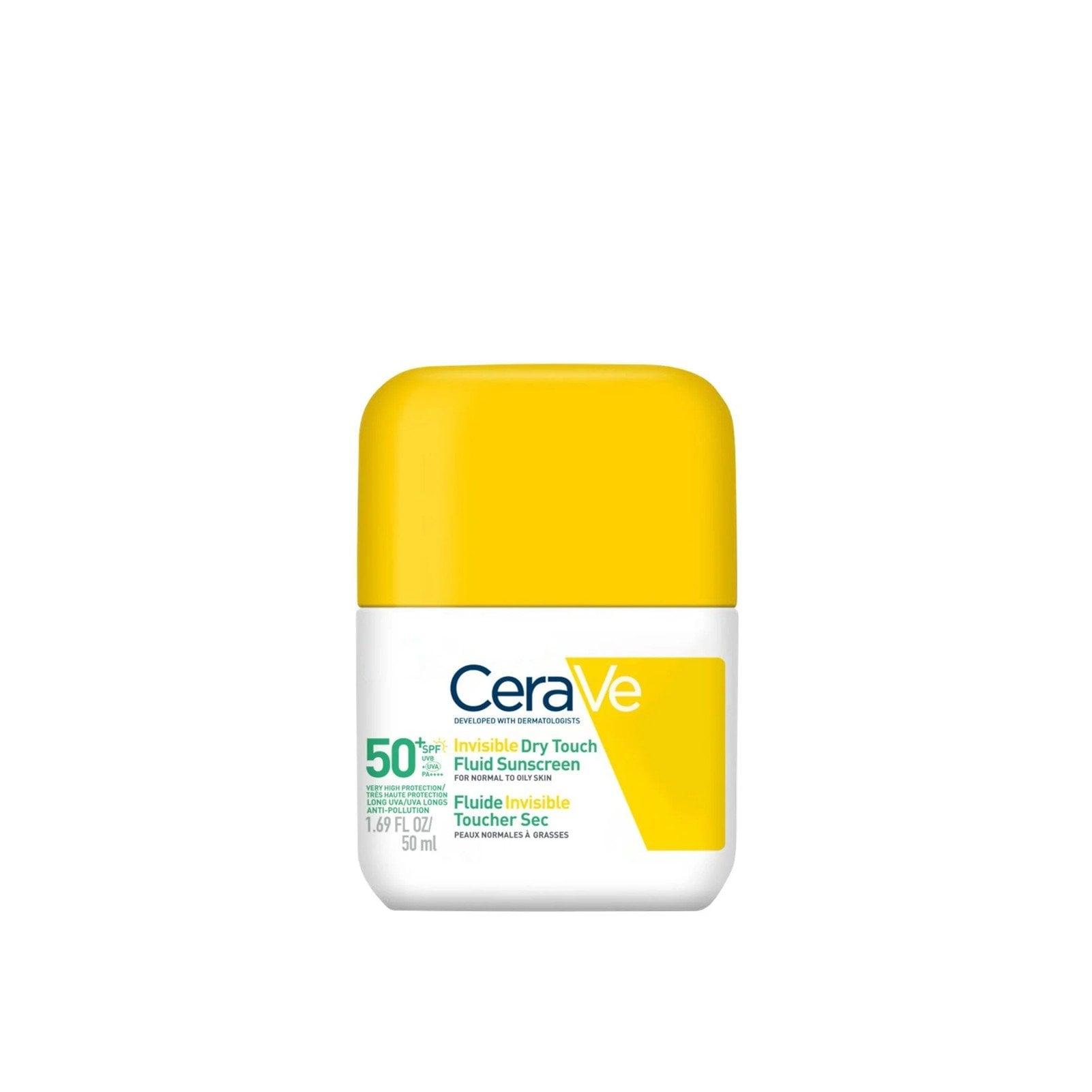 CERAVE INVISIBLE dry touch fluid sunscreen SPF50+ 50ml