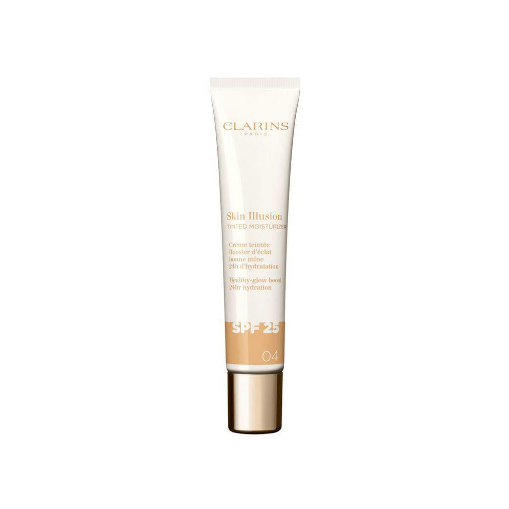 CLARINS SKIN ILLUSION TINTED MOISTURIZER anti-aging tinted glow treatment SPF 25 #04 40 ml