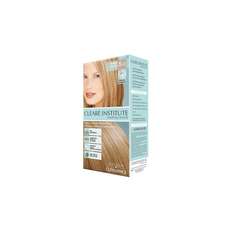 CLEARÉ INSTITUTE COLOUR CLINUANCE delicate hair #8.0-light blonde 1 unit
