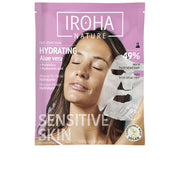 IROHA TISSUE MASK moisturizing aloe + green tea + ginseng + HA 1 u