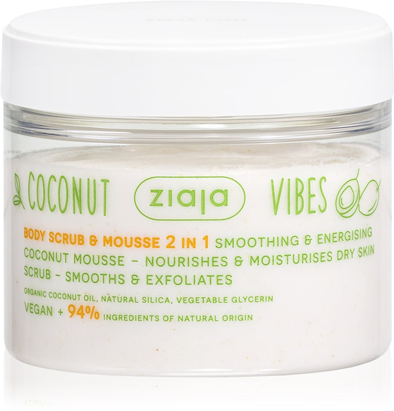 ZIAJA COCONUT &amp; ORANGE VIBES body scrub and mousse 2 in 1 270 ml