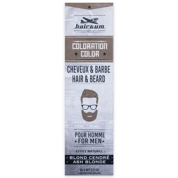 HAIRGUM COLORATION beard and hair dye #6.1-Ash Blonde 60 gr