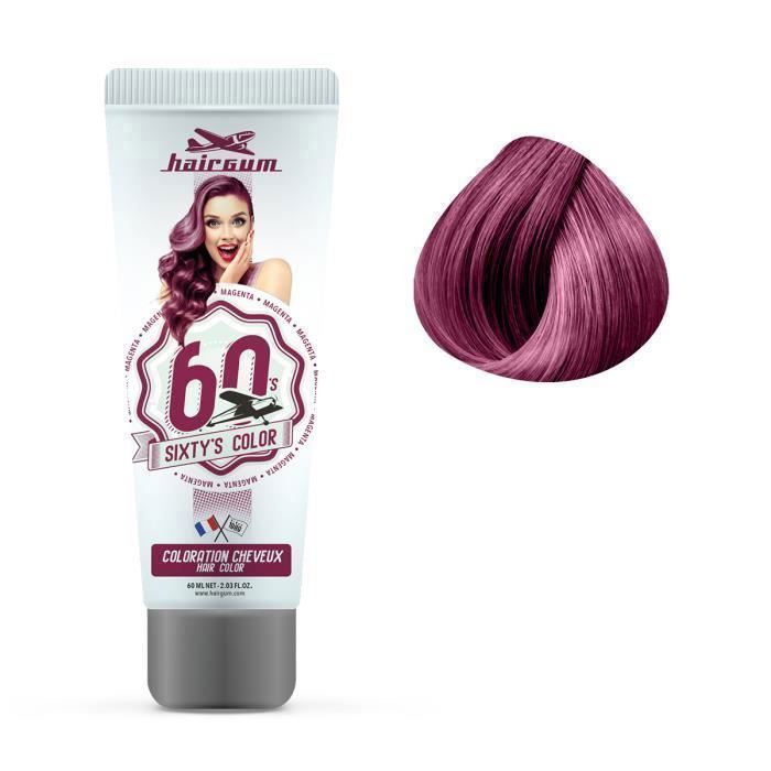 HAIRGUM SIXTY'S COLOR hair color #magenta