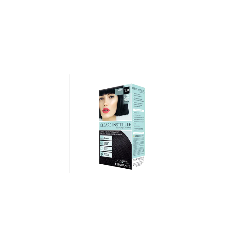 CLEARÉ INSTITUTE COLOUR CLINUANCE delicate hair #1.0-black 1 unit