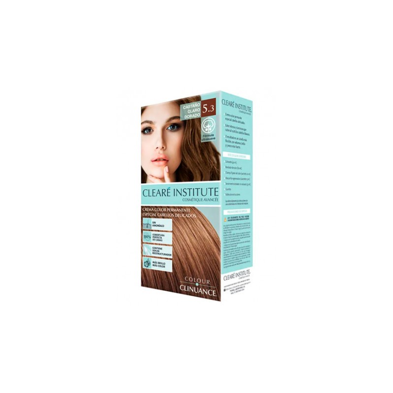 CLEARÉ INSTITUTE COLOUR CLINUANCE delicate hair #5.3-light golden brown 1 u