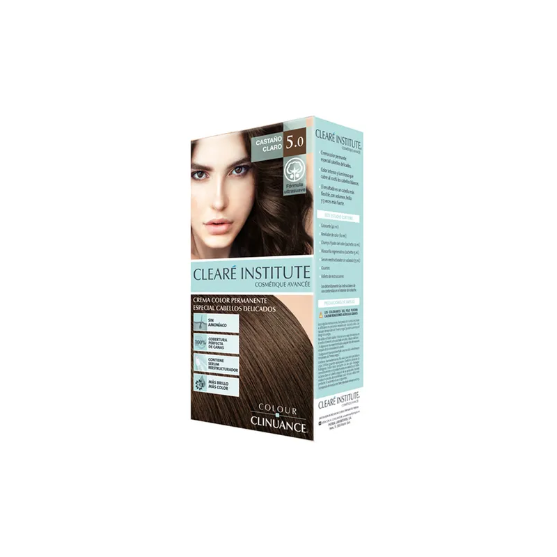 CLEARÉ INSTITUTE COLOUR CLINUANCE delicate hair #5.0-light brown 1 unit