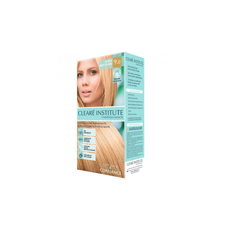 CLEARÉ INSTITUTE COLOUR CLINUANCE delicate hair #9.0-very light blonde 1 unit
