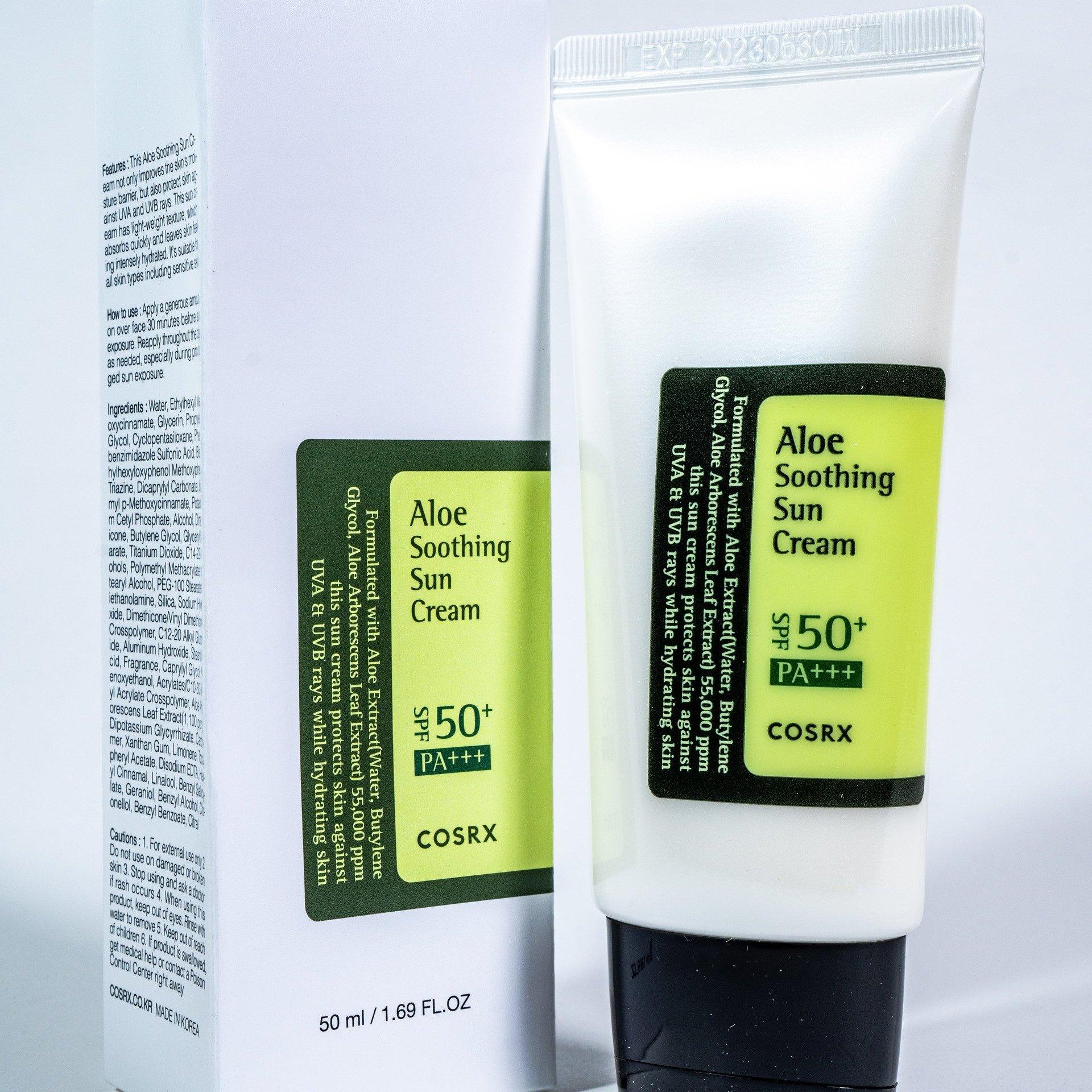 COSRX ALOE SOOTHING sun cream SPF50+ 50 ml