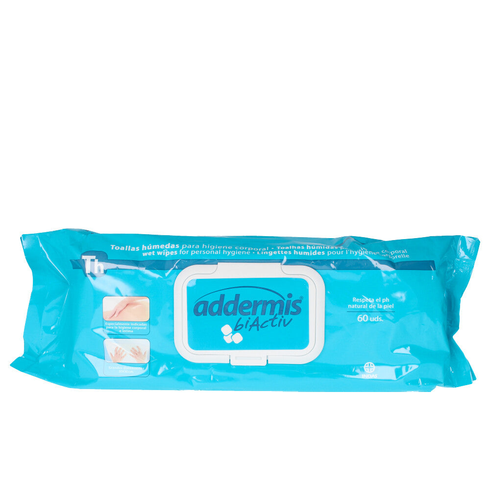 INDASEC ADDERMIS BIACTIV wet wipes for adults 60 u