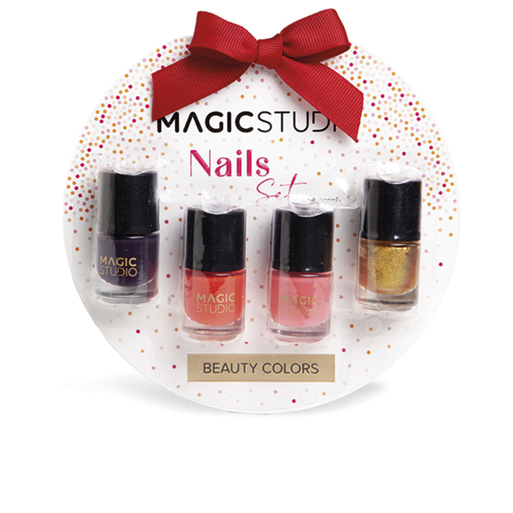 MAGIC STUDIO COLORFUL NAILS LOT 4 pcs