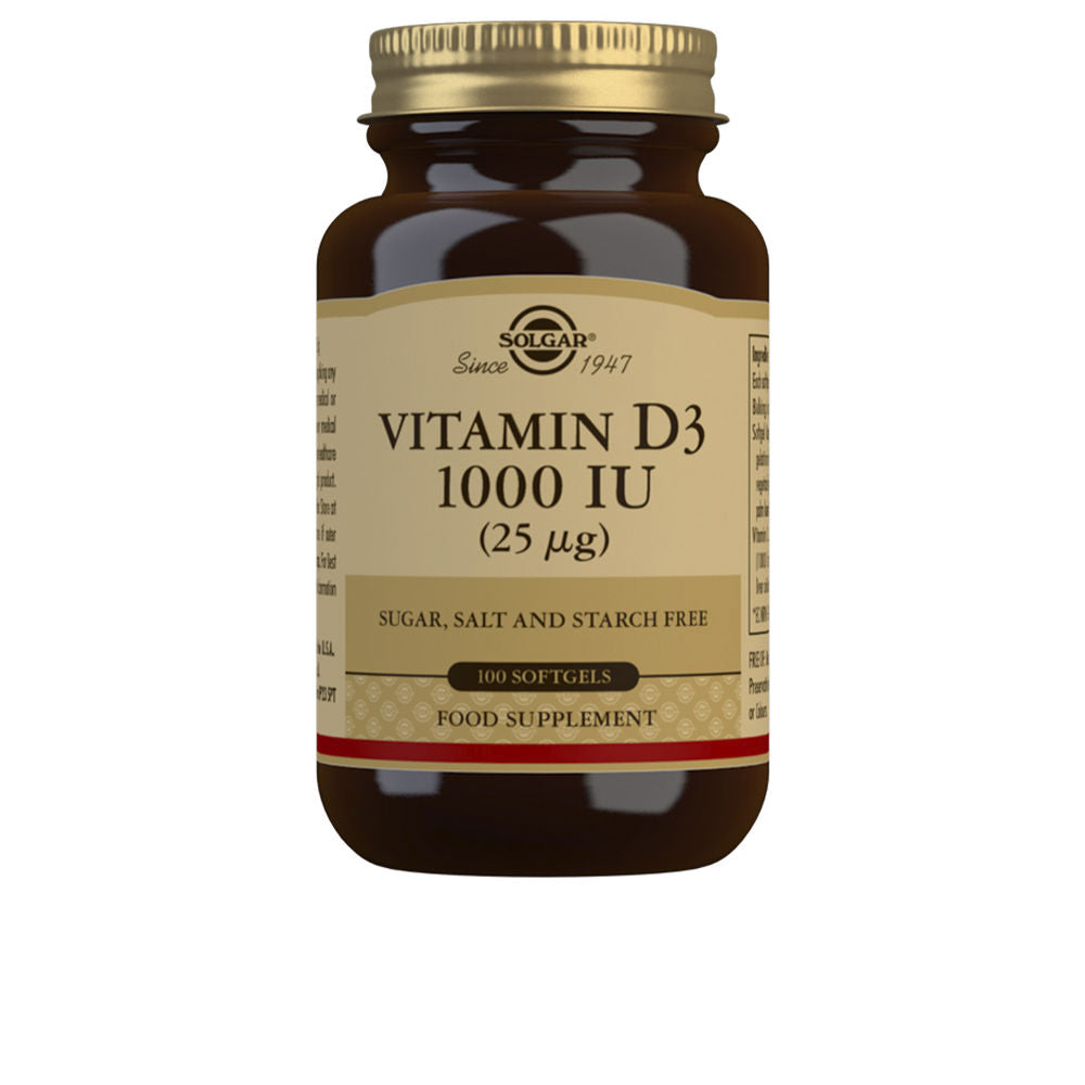 SOLGAR VITAMIN D3 1000 IU 25 µg soft capsules 100 u
