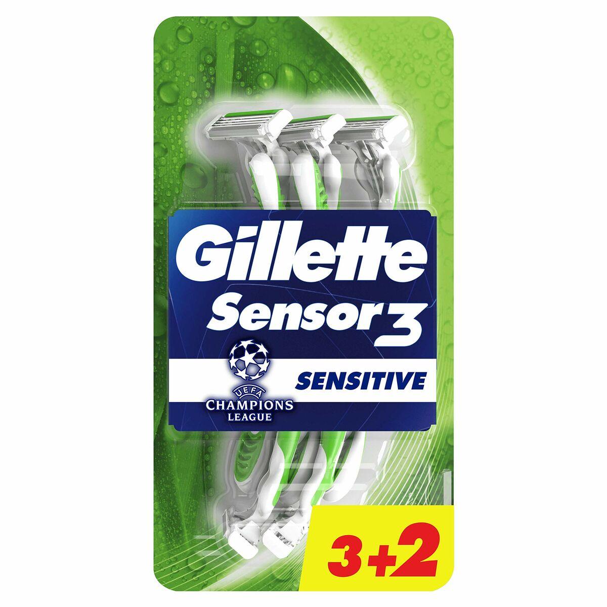 GILLETTE SENSOR3 SENSITIVE disposable razor blades 5 units