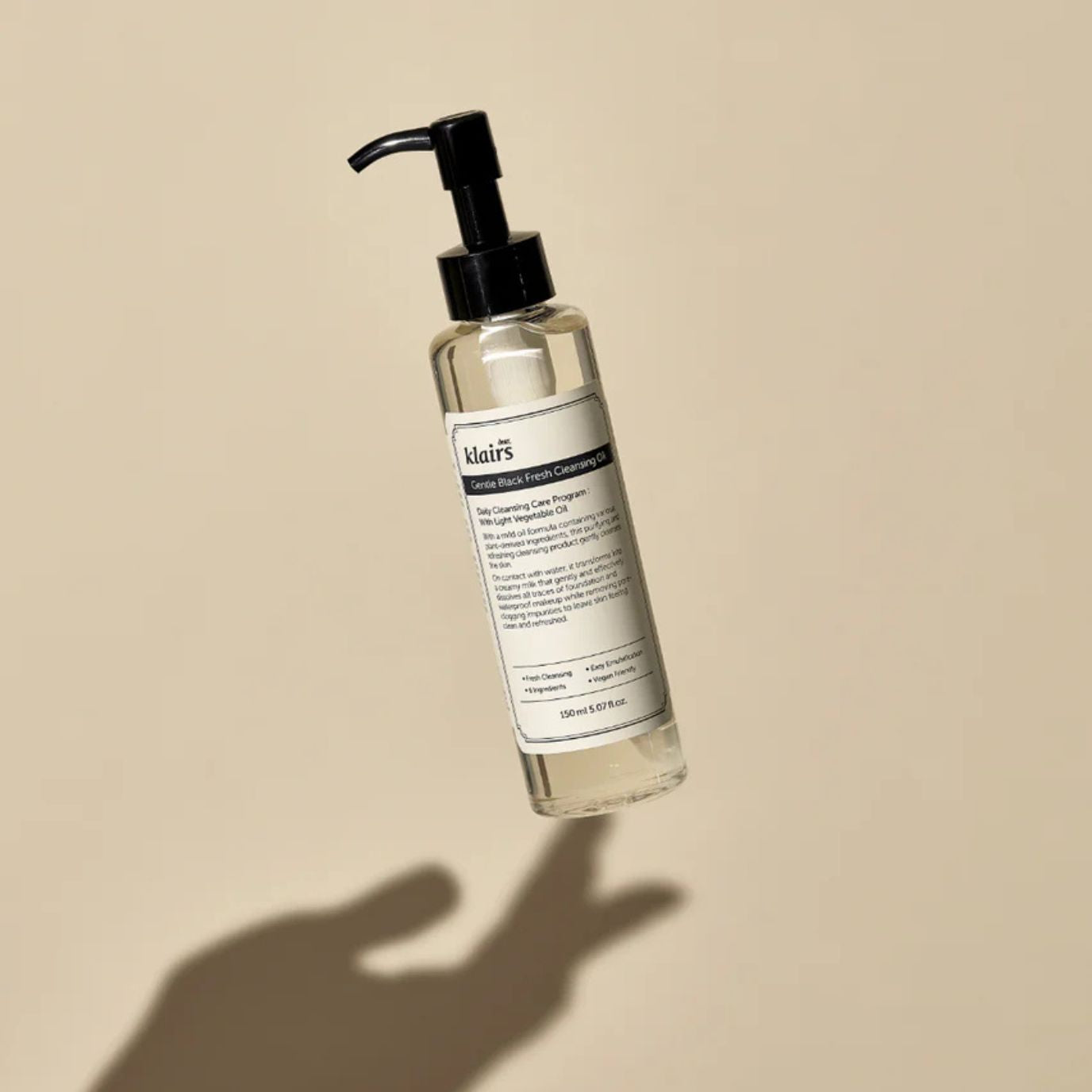 KLAIRS GENTLE BLACK fresh cleansing oil 150 ml