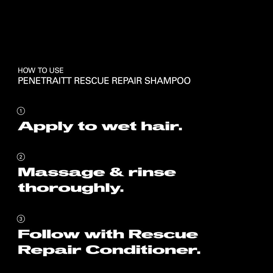 SEBASTIAN PROFESSIONALS PENETRAITT professional repair shampoo creamy texture cleanses, nourishes and repairs 1000 ml