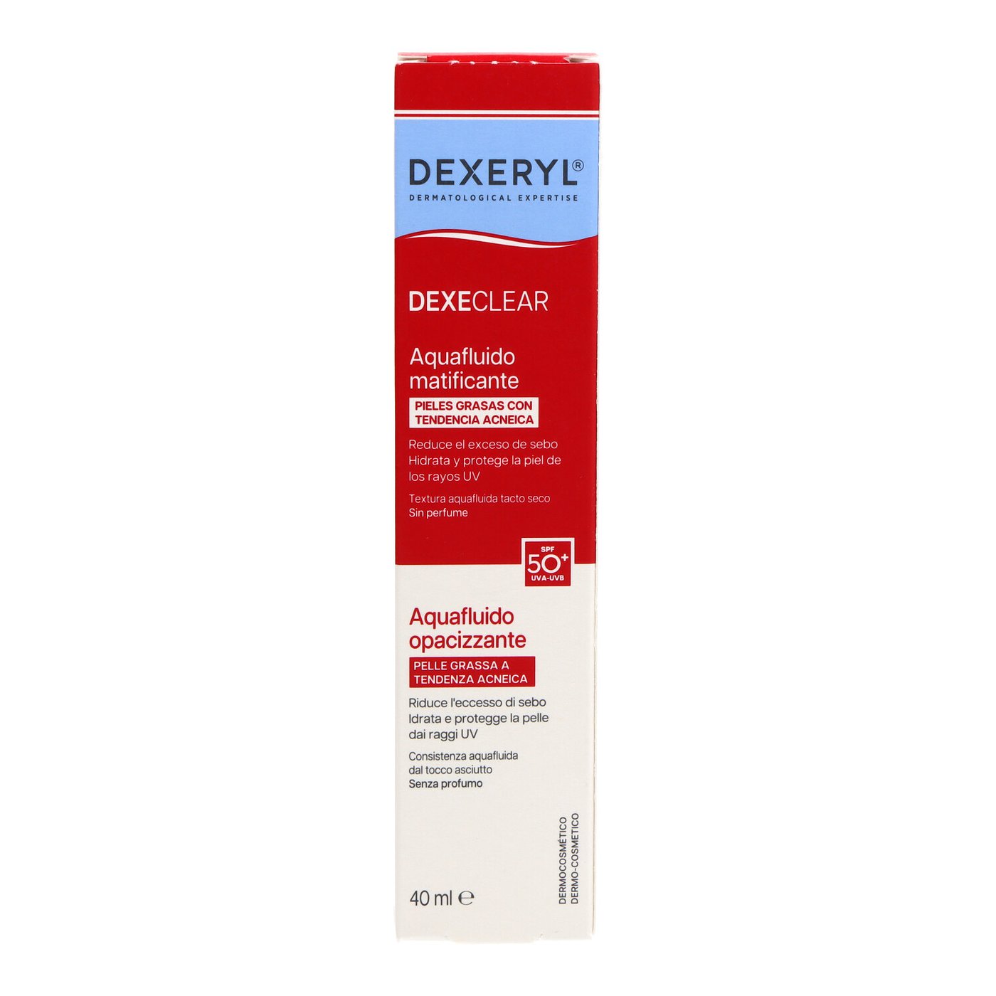DEXERYL DEXECLEAR mattifying aquafluid SPF50+ 40 ml
