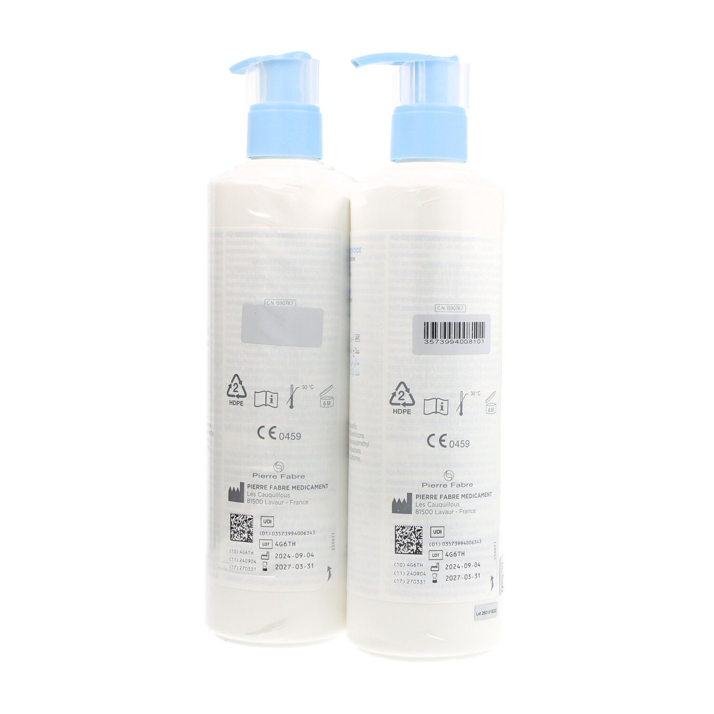 DEXERYL EMOLIENT CREAM pack 2 x 500 gr
