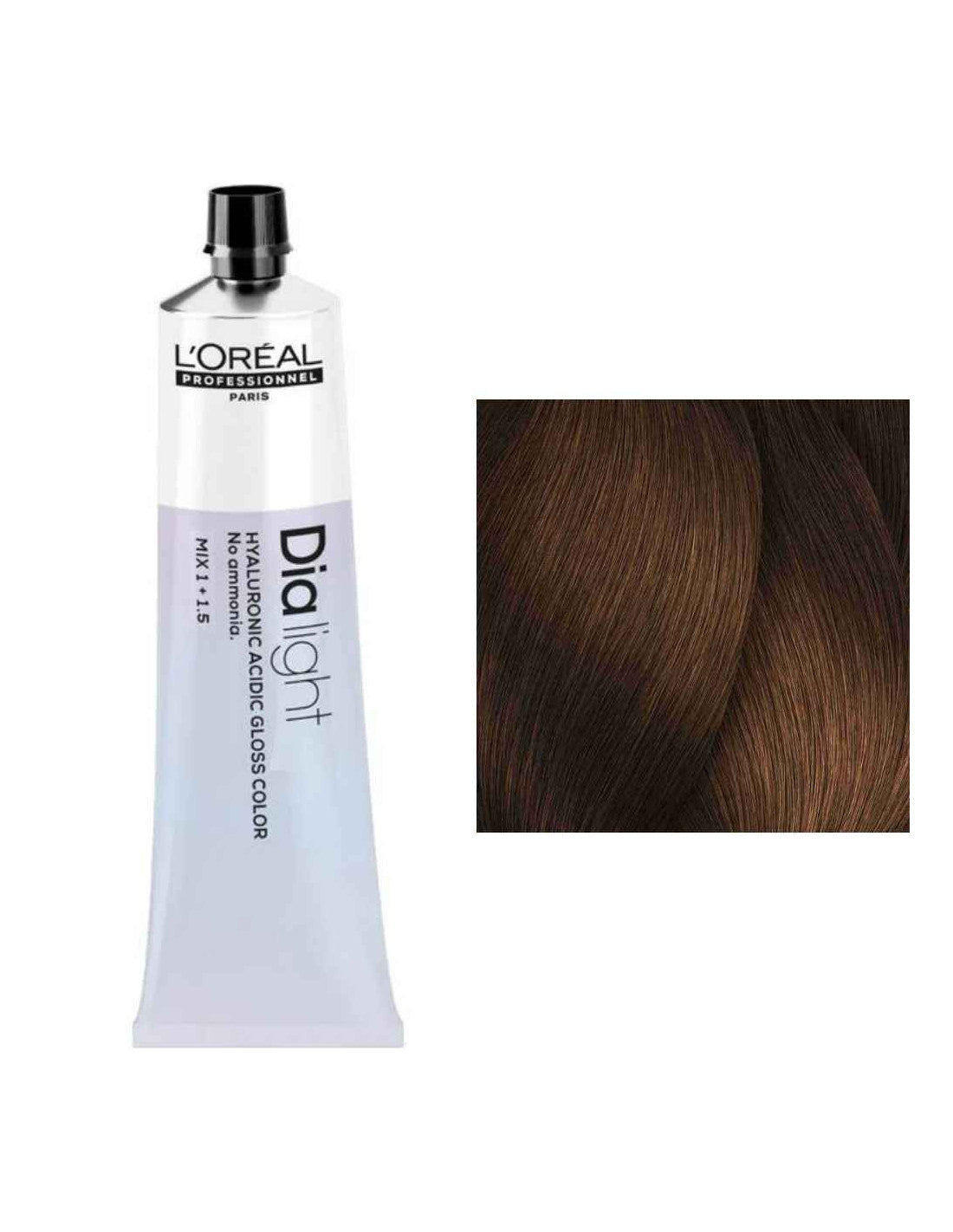 L'ORÉAL PROFESSIONNEL PARIS DIA LIGHT gel-creme acide sans ammonia #6.34 60 ml