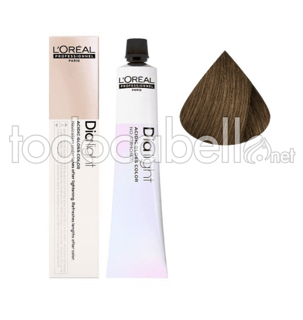 L'ORÉAL PROFESSIONNEL PARIS DIA LIGHT gel-creme acide sans amoniaque #7,18 50 ml