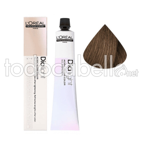 L'ORÉAL PROFESSIONNEL PARIS DIA LIGHT gel-creme acide sans amoniaque #7,8 50 ml