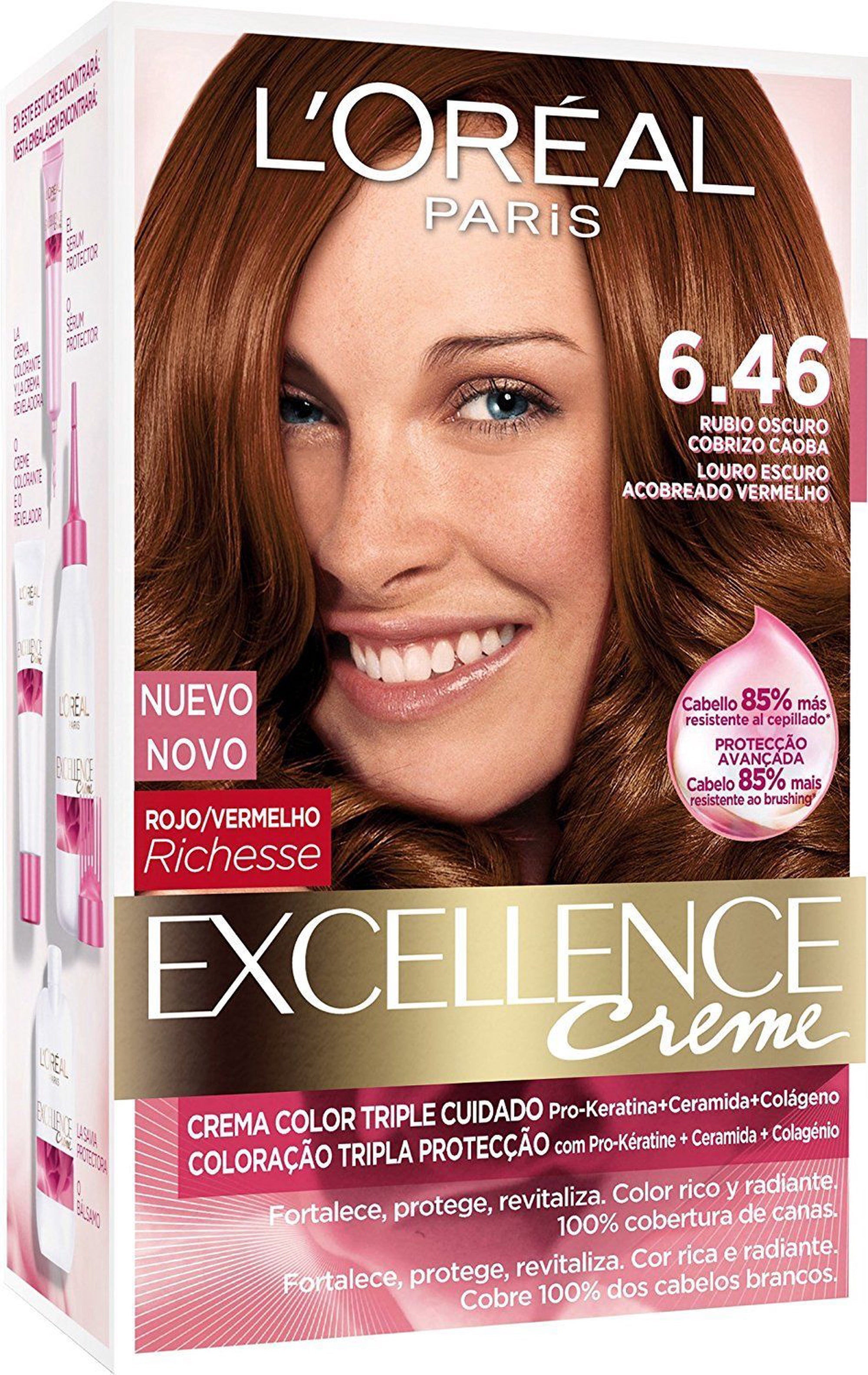 L'ORÉAL PARIS EXCELLENCE Creme dye #6.46-dark coppery mahogany blonde 192 ml