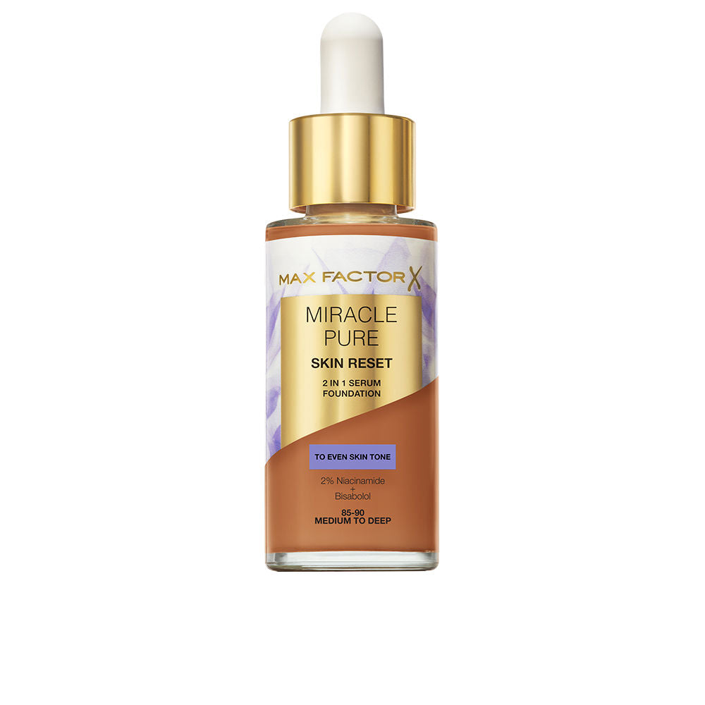 MAX FACTOR MIRACLE PURE serum with color #85 - 90-Medium to Deep 30 ml