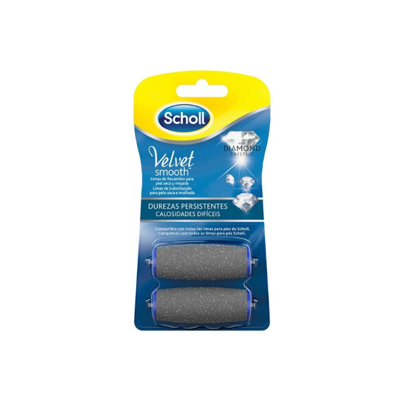 SCHOLL VELVET SMOOTH file for persistent calluses refill 2 units