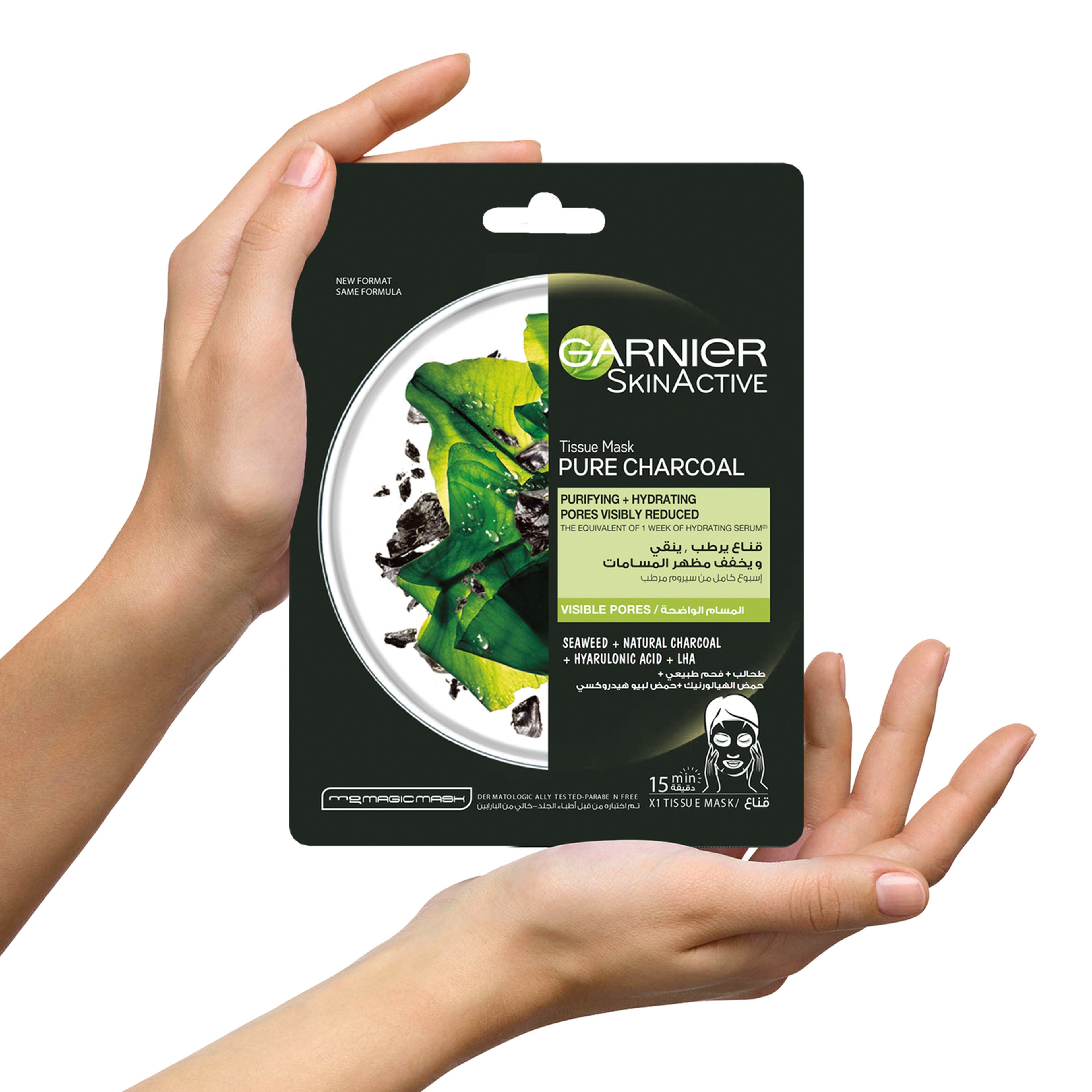 GARNIER SKINACTIVE Pure Charcoal Black Detox Mask with Pore-Reducing Effect 28g