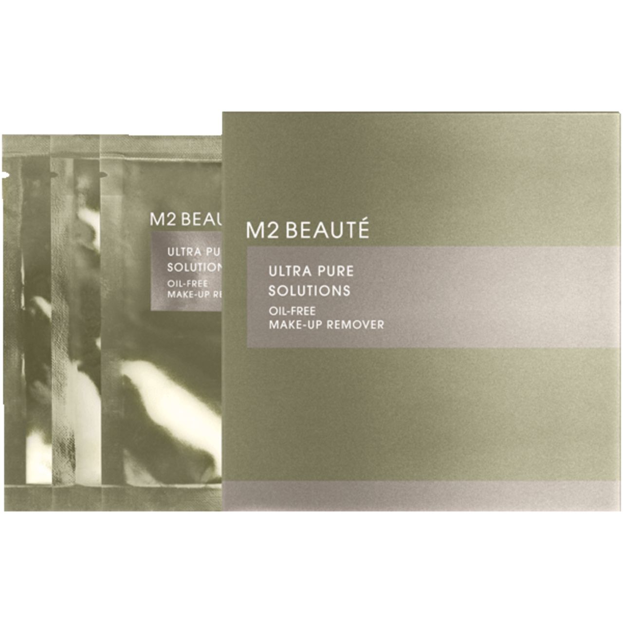 M2 BEAUTÉ OIL FREE eye make up remover sachets 7 x 2 ml