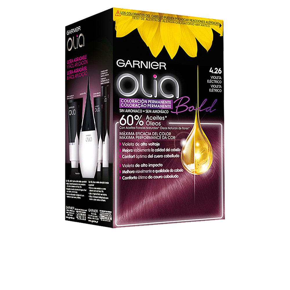 GARNIER OLIA coloración permanente sin amoniaco #4.26-violeta eléctrico 1 u