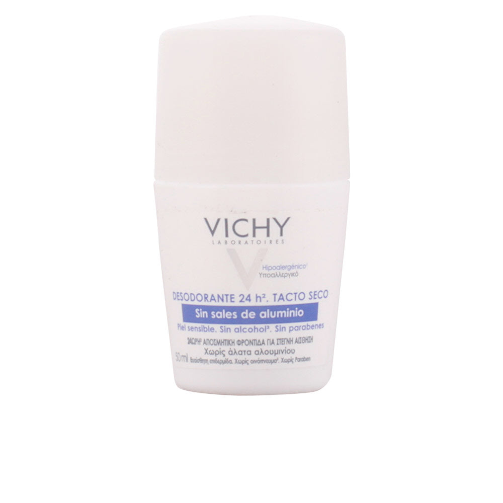 VICHY Roll-on deodorant without aluminum salts, 24h moisturizes and soothes sensitive skin, 50 ml