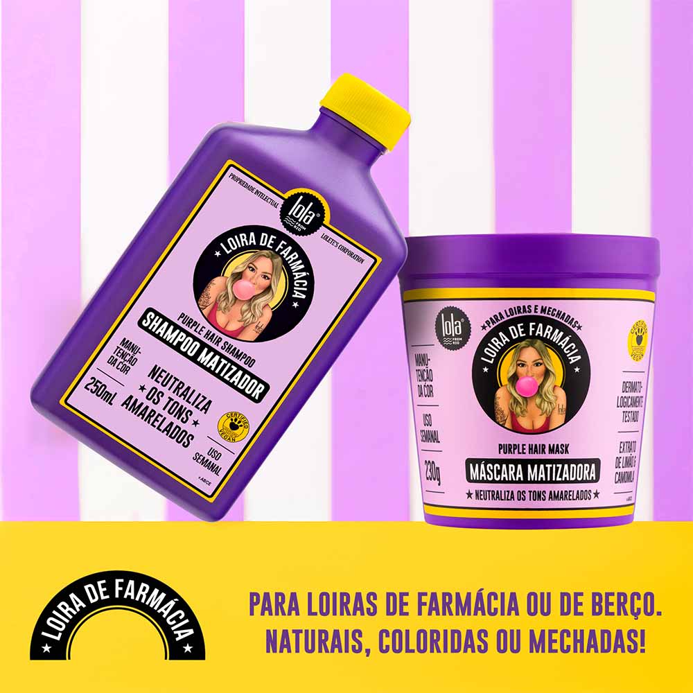 LOLA COSMETICS Loira de Farmácia Máscara Matizadora 230 ml