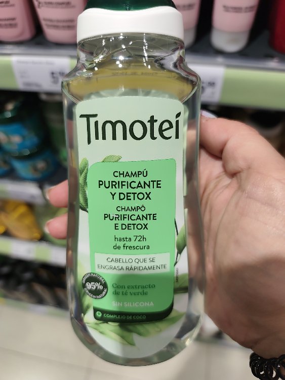 TIMOTEI purifying and detoxifying shampoo with green tea extract for oily hair 300 ml