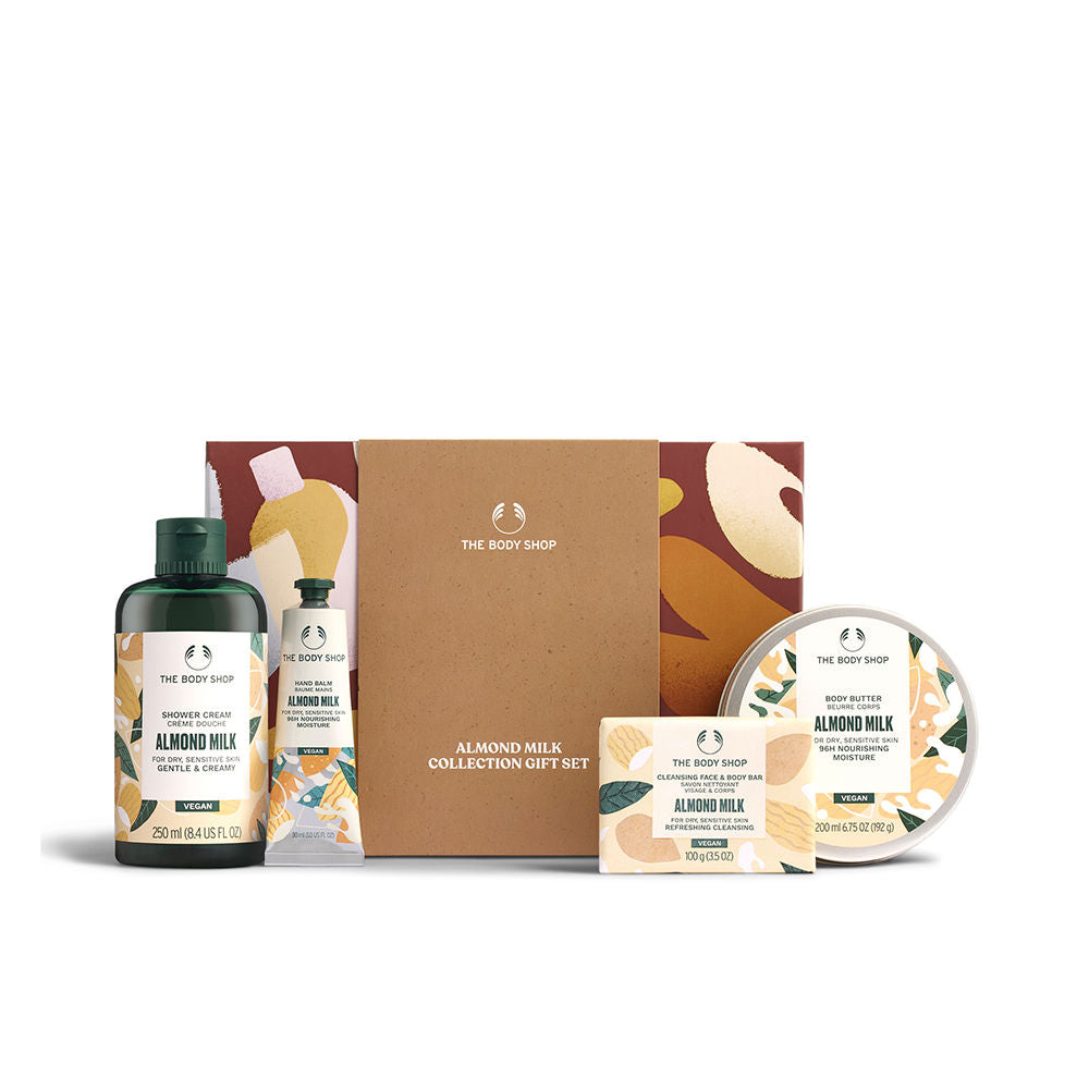 THE BODY SHOP MEDIUM ALMOND MILK ESTUCHE 4 pz