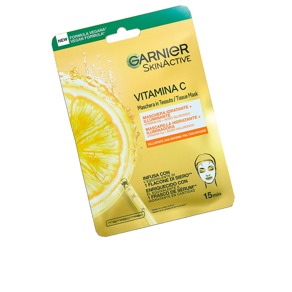 GARNIER SKINACTIVE mascarilla vitamina c hidratante e iluminadora 1 u