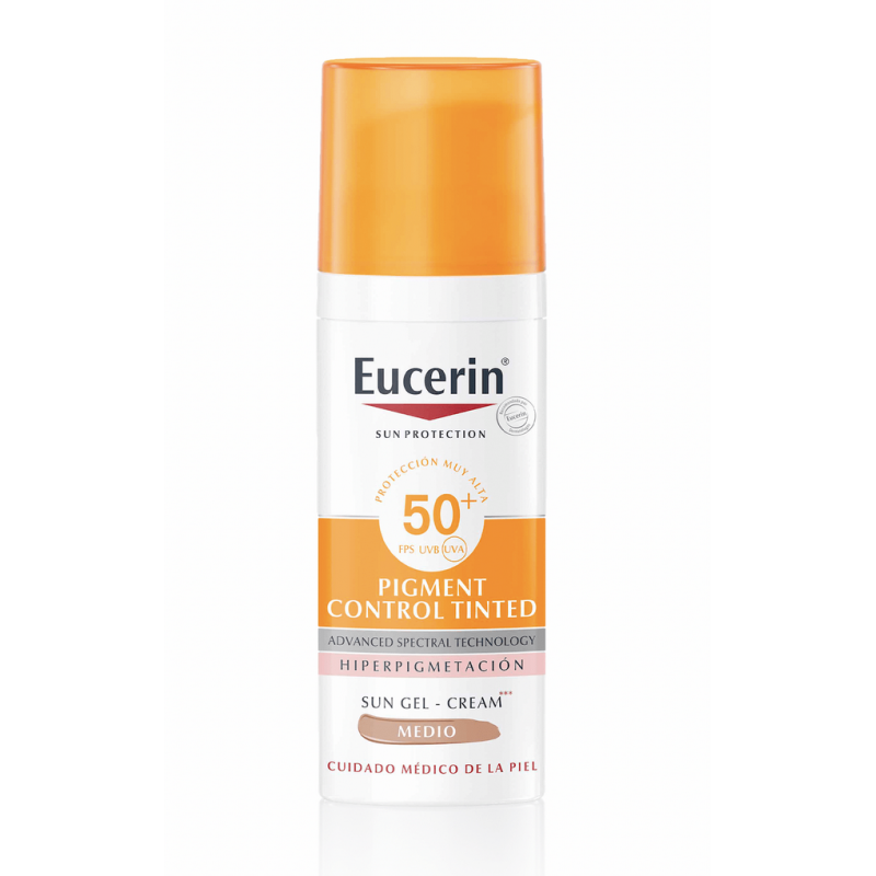 EUCERIN SUN PROTECTION pigment control gel-cream color SPF50+ #medium 50 ml