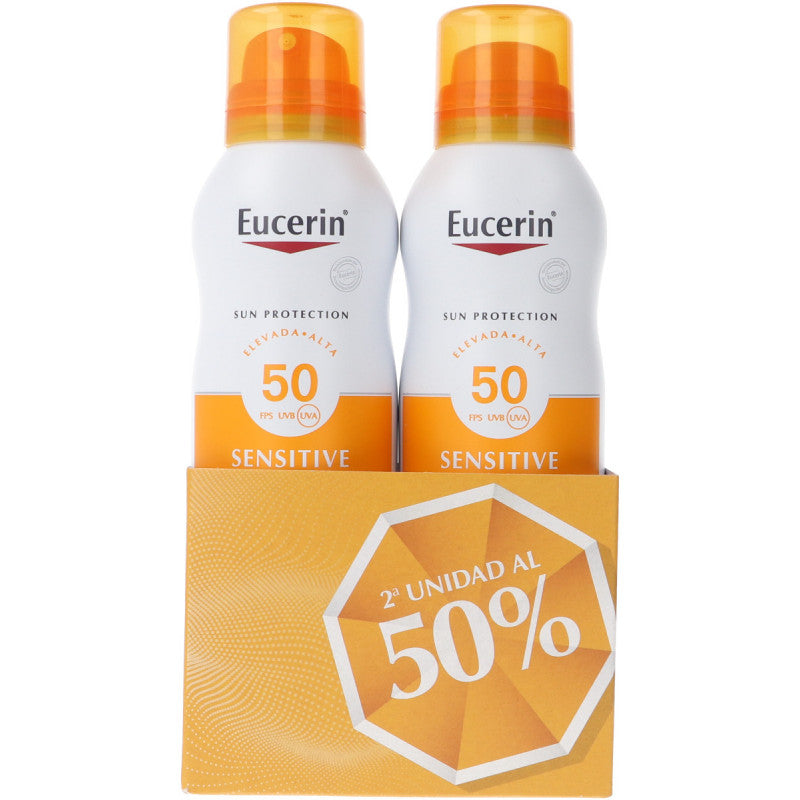 EUCERIN SUN SENSITIVE PROTECT spray SP50+ promo 2 x 200 ml
