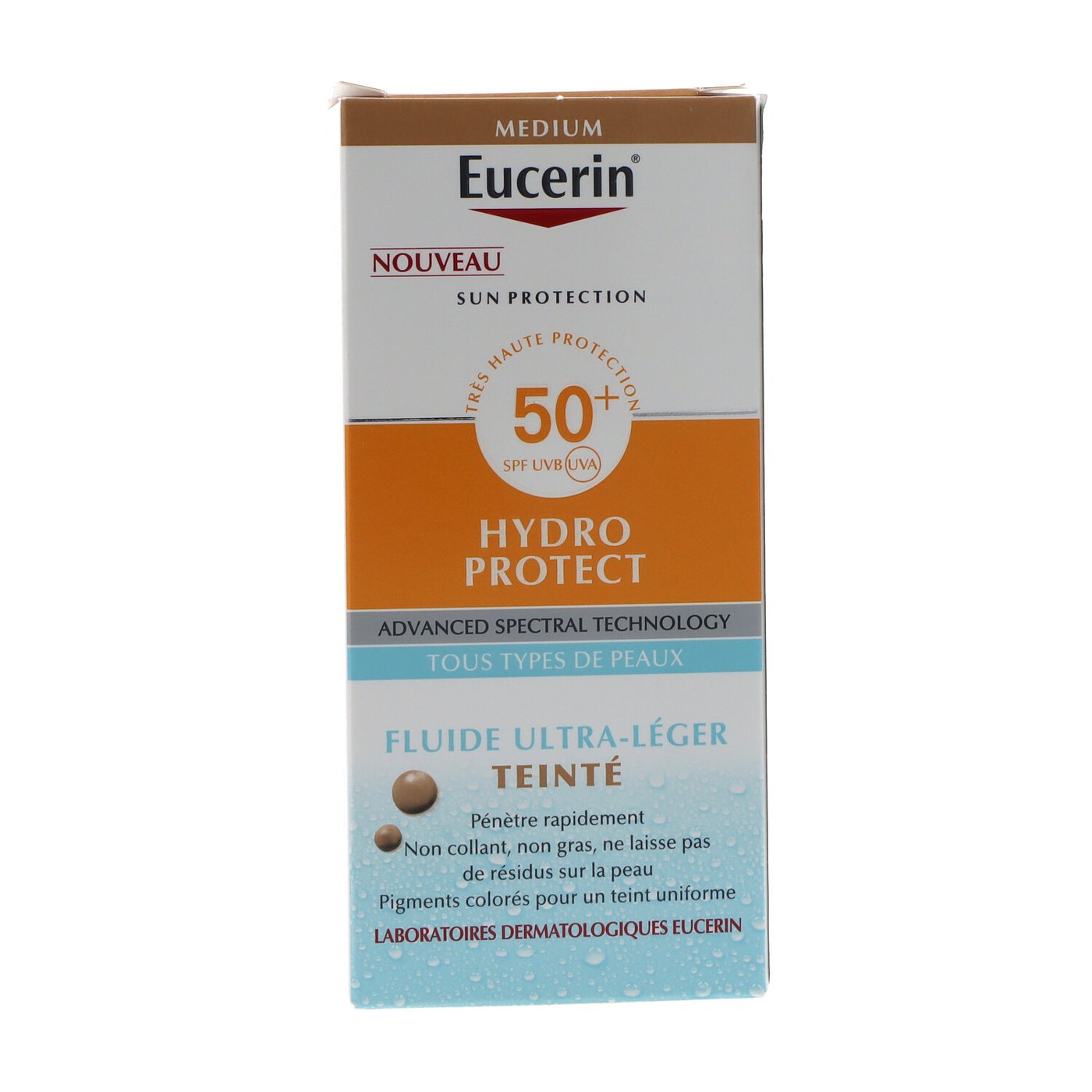 EUCERIN SUN PROTECTION HYDRO PROTECT tinted fluid SPF50+ #Medium 50 ml