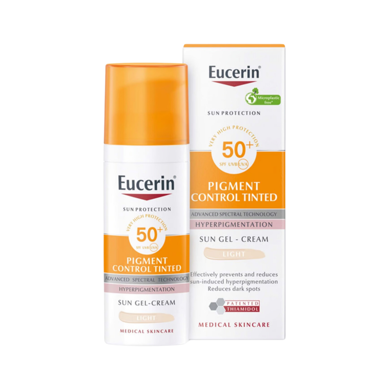 EUCERIN SUN PROTECTION pigment control gel-cream color SPF50+ #light 50 ml