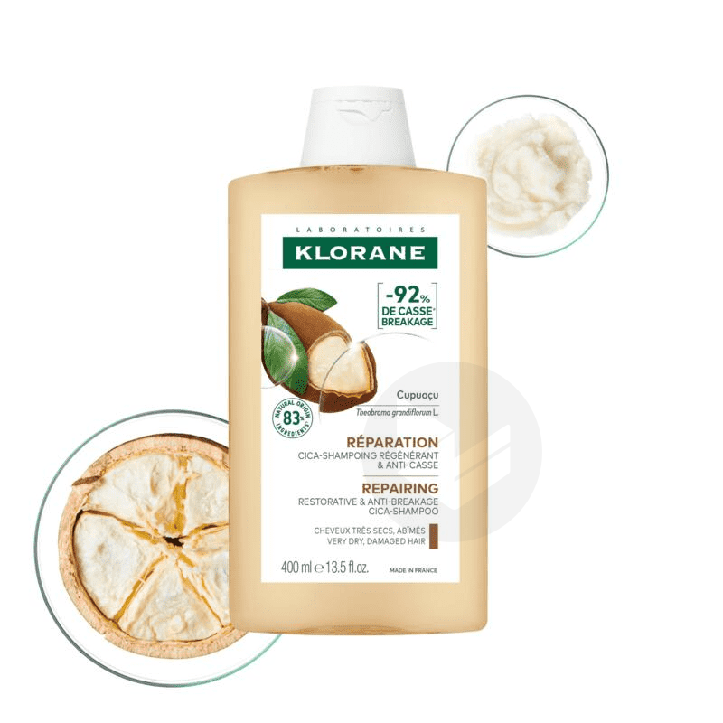 KLORANE AL CUPUAÇU BIO repairing shampoo for very dry hair 400 ml