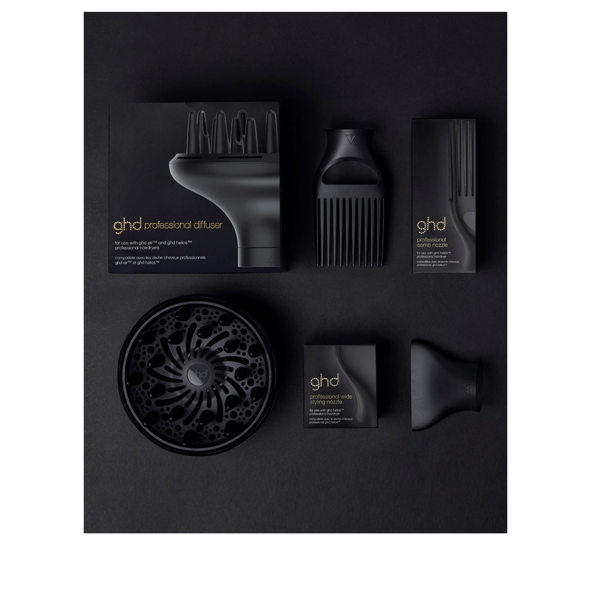 Professional mouthpiece with comb for ghd helios 1 u
