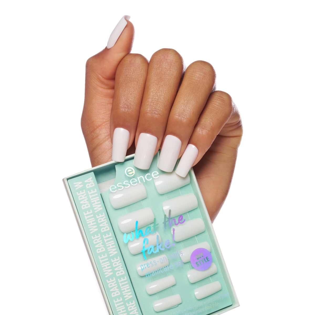 ESSENCE WHAT THE FAKE! False Nails Set #04 - Bare White 6 pcs