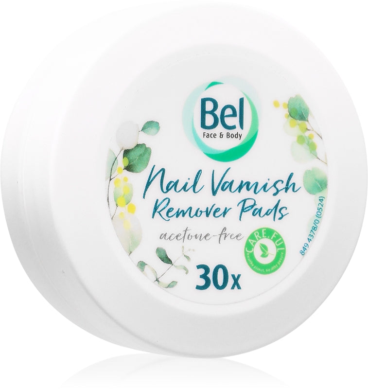 BEL VELVERA nail polish remover pads 30 pcs